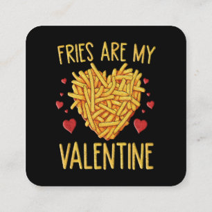 Carte De Visite Carré Frites Sont Mon Valentin