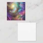 Carte De Visite Carré Galaxy Nebula (Devant / Derrière)