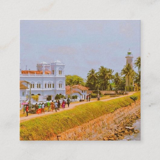 Carte De Visite Carré Galle City - Côte Sud du Sri Lanka (Devant)