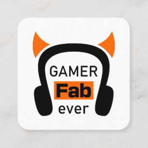 Carte De Visite Carré gamer fab ever