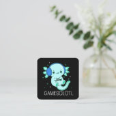 Carte De Visite Carré Gamesolotl Axolotl Gamer (Debout devant)