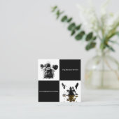 Carte De Visite Carré Garde de chien (Debout devant)