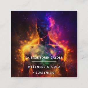 Carte De Visite Carré Gardien de la Paix   Humain Lumineux