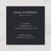 CARTE DE VISITE CARRÉ GÂTEAU FLORAL DE FRUITS TENDANCE PATISSERIE CUPCAK (Dos)