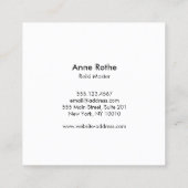 Carte De Visite Carré Gemstone Energy Crystal Healer (Dos)