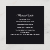 Carte De Visite Carré Généalogie (Dos)