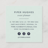 Carte De Visite Carré Géode Seaglass (Dos)