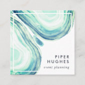 Carte De Visite Carré Géode Seaglass (Devant)