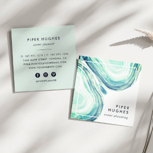 Carte De Visite Carré Géode Seaglass