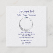 Carte De Visite Carré Géométrie sacrée Nouvel Âge Spirituel et Métaphysi (Dos)