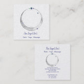 Carte De Visite Carré Géométrie sacrée Nouvel Âge Spirituel et Métaphysi (Devant / Derrière)