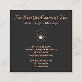 Carte De Visite Carré *~* Géométrie Sacrée Or Géométrie Boho Mandala (Dos)