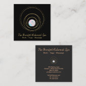 Carte De Visite Carré *~* Géométrie Sacrée Or Géométrie Boho Mandala (Devant / Derrière)