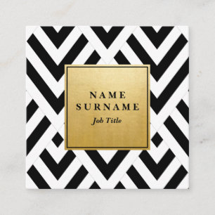Carte de visite carré géométrique sans couture de