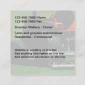 Carte De Visite Carré Gestion d'aménagement et de propriété (Dos)