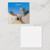 Carte De Visite Carré Ghadames, Libye - Mosquée Blanche (Devant / Derrière)