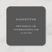 Carte De Visite Carré Girafe (Dos)