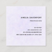 Carte De Visite Carré Giraffe mignonne à couronne florale (Dos)