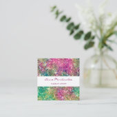 Carte de visite Carré Glitz Parties scintillant Ab (Debout devant)