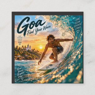 Carte De Visite Carré Goa – Trouvez Votre Vague