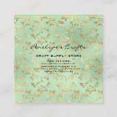 Carte de visite Carré Gold Ivy (Dos)