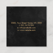 Carte De Visite Carré Golden Kali Yantra (Dos)