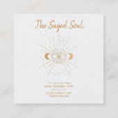 Carte De Visite Carré Golden Sun (Dos)