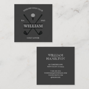 Carte De Visite Carré Golf Lover Cross Club