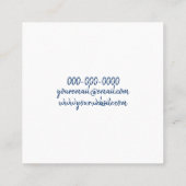 Carte De Visite Carré Gondole à Venice (Dos)