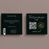 Carte De Visite Carré Google Review My Business Merci Qr Code
