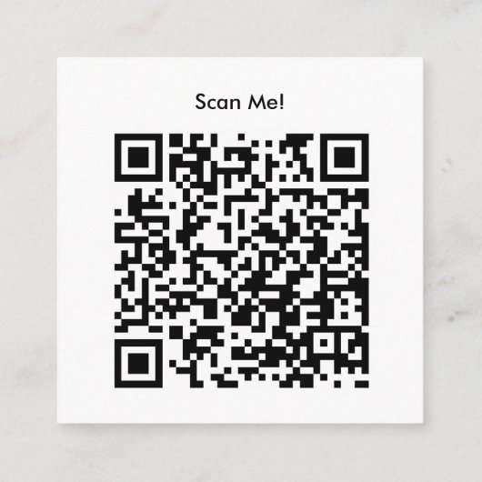 Carte De Visite Carré Google Review With QR Code Link 2023 (Dos)