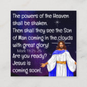 Carte De Visite Carré Gospel Tract Card (Devant)