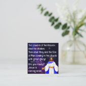 Carte De Visite Carré Gospel Tract Card (Debout devant)