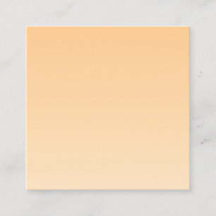 Carte De Visite Carré Gradient jaune clair et orange