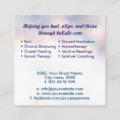 Carte De Visite Carré Graines de vie en Lotus (Dos)