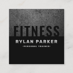 Carte De Visite Carré Gras masculin rugueux et moderne