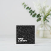 Carte De Visite Carré Gras Moderne Lignes de Déplacement Professionnel N (Debout devant)