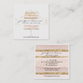 Carte De Visite Carré Gray cake home service de comptoir spécialisé boul (Devant / Derrière)