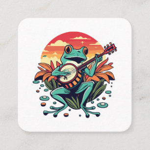 Carte De Visite Carré Grenouille banjo