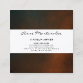 Carte De Visite Carré gris foncé Abstrait (Dos)