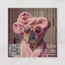 Groomer de chiens rétro