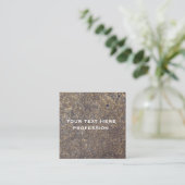 Carte De Visite Carré Grunge texture de béton (Debout devant)