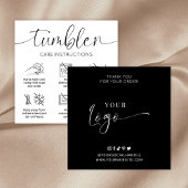 Carte De Visite Carré Guide d'instructions pour la prise en charge du ta