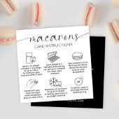 Carte De Visite Carré Guide et Merci minimaux de soins Élégants pour Mac