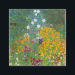 Carte De Visite Carré Gustav Klimt Cottage Garden<br><div class="desc">Gustav Klimt Cottage Garden</div>