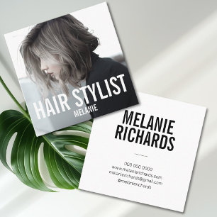 Carte De Visite Carré Hair styliste photo moderne
