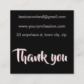 Carte De Visite Carré HALLOWEEN éffrayant ET ÉFFRAYANT (Dos)