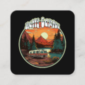 Carte De Visite Carré Happy Camper (Devant)