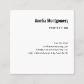 Carte De Visite Carré Happy Ghost Retro Hippie Vibe (Dos)