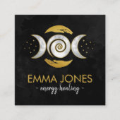 Carte De Visite Carré Healing Hands- Triple lune (Devant)